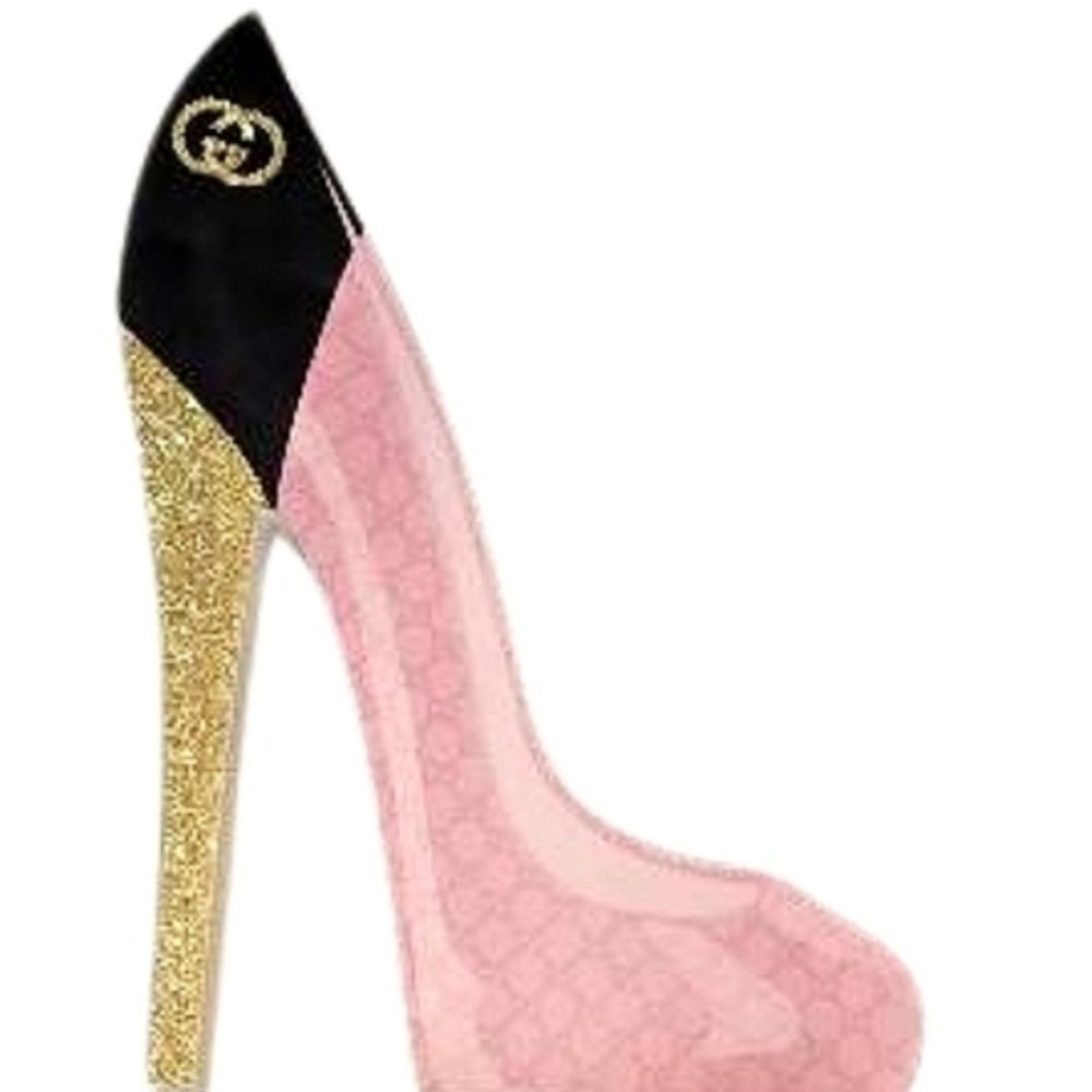 At Home Gucci Glitter High Heel Wood Decor
